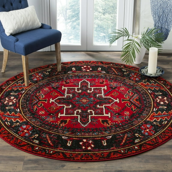 Safavieh Vintage Hamadan Dania Oriental Area Rug, Red/Multi, 9' x 9' Round