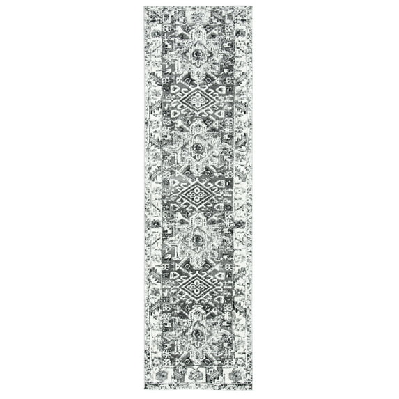 SAFAVIEH Vintage Hamadan Dania Oriental Runner Rug, Grey/Ivory, 2'3" x 6'