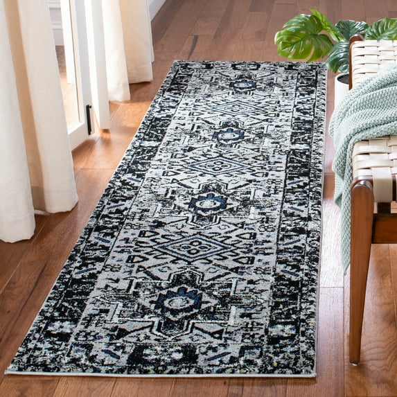 Safavieh Vintage Hamadan Dania Oriental Runner Rug, Light Gray/Dark Gray, 2'3" x 14'