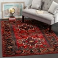thumbnail image 1 of SAFAVIEH Vintage Hamadan Dania Traditional Area Rug, Red/Multi, 5'3" x 7'6", 1 of 7