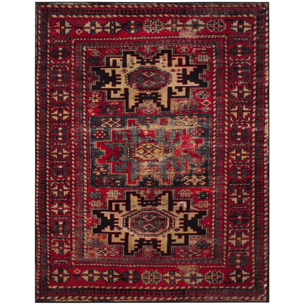 SAFAVIEH Vintage Hamadan VTH213A Red / Multi Rug