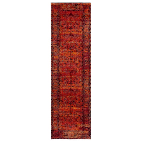 SAFAVIEH Vintage Hamadan Jessamine Oriental Runner Rug, Orange, 2'3" x 18'