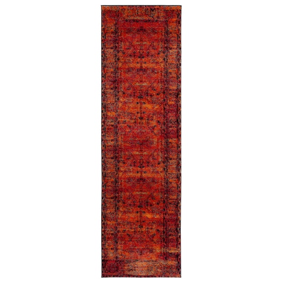 SAFAVIEH Vintage Hamadan Jessamine Oriental Runner Rug, Orange, 2'3" x 18'