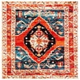 thumbnail image 1 of SAFAVIEH Vintage Hamadan Keighley Oriental Area Rug, Red/Navy, 6'7" x 6'7" Square, 1 of 8