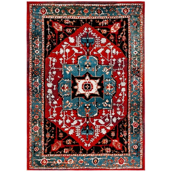 SAFAVIEH Vintage Hamadan Kimmee Oriental Area Rug, Blue/Red, 8' x 10'