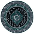 thumbnail image 1 of SAFAVIEH Vintage Hamadan Leone Oriental Area Rug, Green/Black, 6'7" x 6'7" Round, 1 of 8