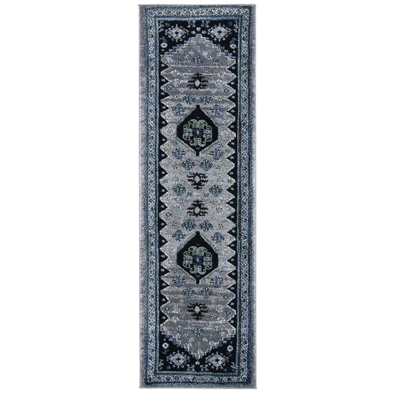 SAFAVIEH Vintage Hamadan Nora Oriental Runner Rug, Beige/Black, 2'3" x 8'