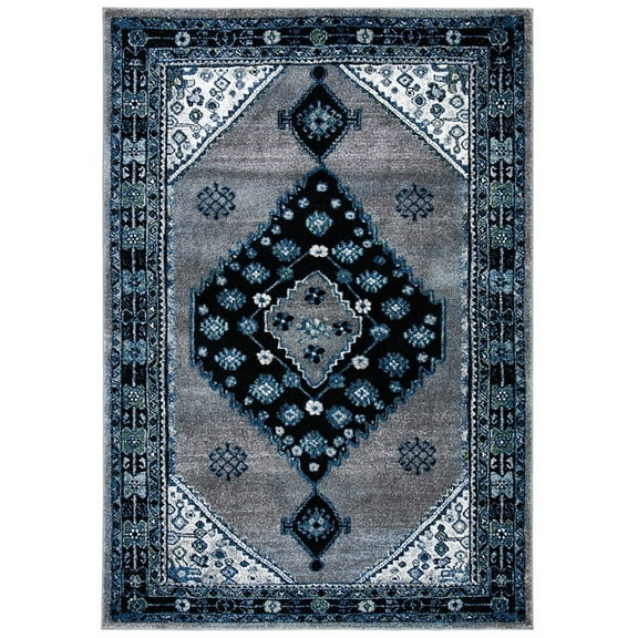 SAFAVIEH Vintage Hamadan Pascal Oriental Area Rug, Beige/Black, 5'3" x 7'6"