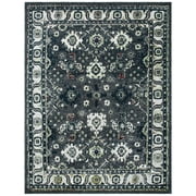 SAFAVIEH Vintage Hamadan Pema Traditional Area Rug, Dark Grey/Ivory, 9' x 12'