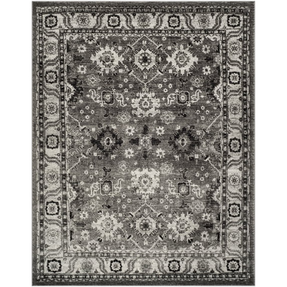 SAFAVIEH Vintage Hamadan Pema Traditional Area Rug, Grey/Black, 4' x 6'