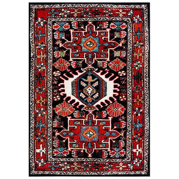 SAFAVIEH Vintage Hamadan Pemala Oriental Area Rug, Red/Black, 8' x 10'