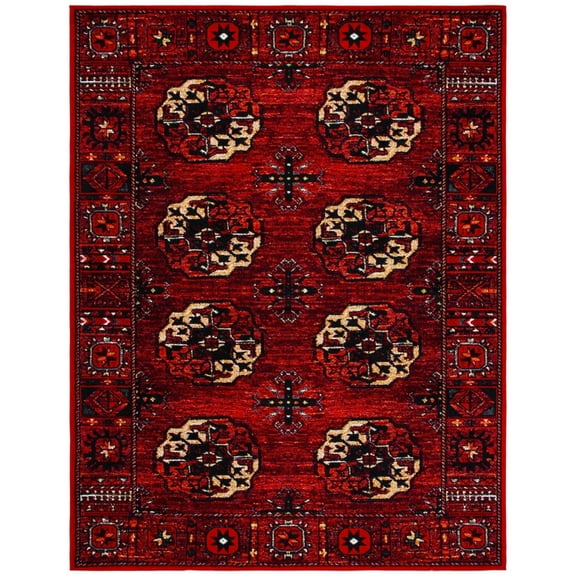 SAFAVIEH Vintage Hamadan Regent Traditional Area Rug, Red/Multi, 2'7" x 5'