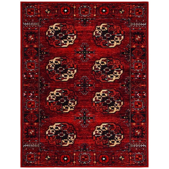 SAFAVIEH Vintage Hamadan Regent Traditional Runner Rug, Red/Multi, 2'2" x 8'