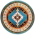 thumbnail image 1 of SAFAVIEH Vintage Hamadan Serapi Oriental Area Rug, Blue/Ivory, 6'7" x 6'7" Round, 1 of 9
