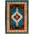 thumbnail image 1 of SAFAVIEH Vintage Hamadan Serapi Oriental Area Rug, Blue/Ivory, 6'7" x 9', 1 of 9