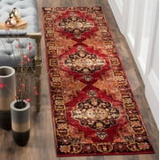 SAFAVIEH Vintage Hamadan Tahnee Traditional Runner Rug, Red/Multi, 2'3" x 16'