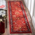 thumbnail image 1 of SAFAVIEH Vintage Hamadan Vinal Traditional Runner Rug, Orange/Navy, 2'3" x 12', 1 of 7
