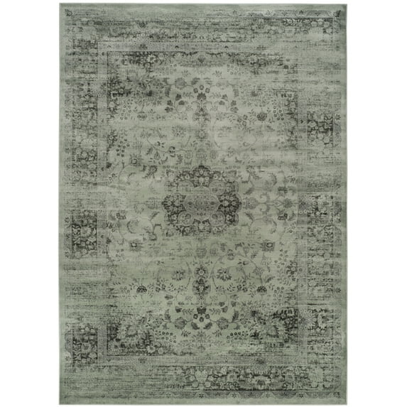 SAFAVIEH Vintage Hartley Traditional Area Rug, Spruce/Ivory, 6'7" x 9'2"