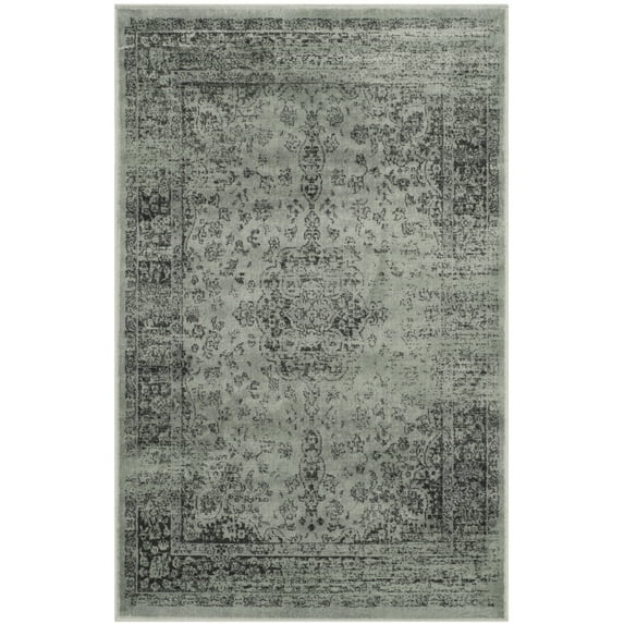 SAFAVIEH Vintage Hartley Traditional Runner Rug, Spruce/Ivory, 2'2" x 8'