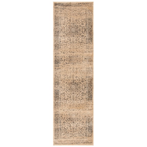 SAFAVIEH Vintage Hartley Traditional Runner Rug, Warm Beige, 2'5" x 7'6"
