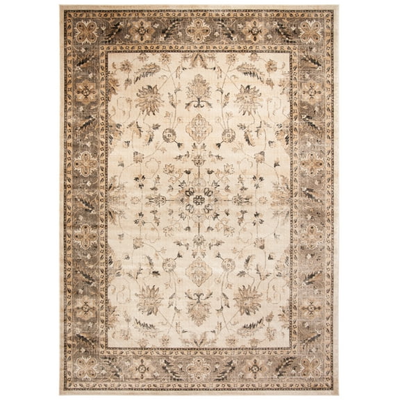SAFAVIEH Vintage Ifrit Bordered Area Rug, Stone/Mouse, 11' x 15'