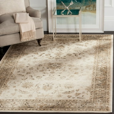 SAFAVIEH Vintage Ifrit Traditional Area Rug, Stone/Mouse, 6'7" x 9'2"