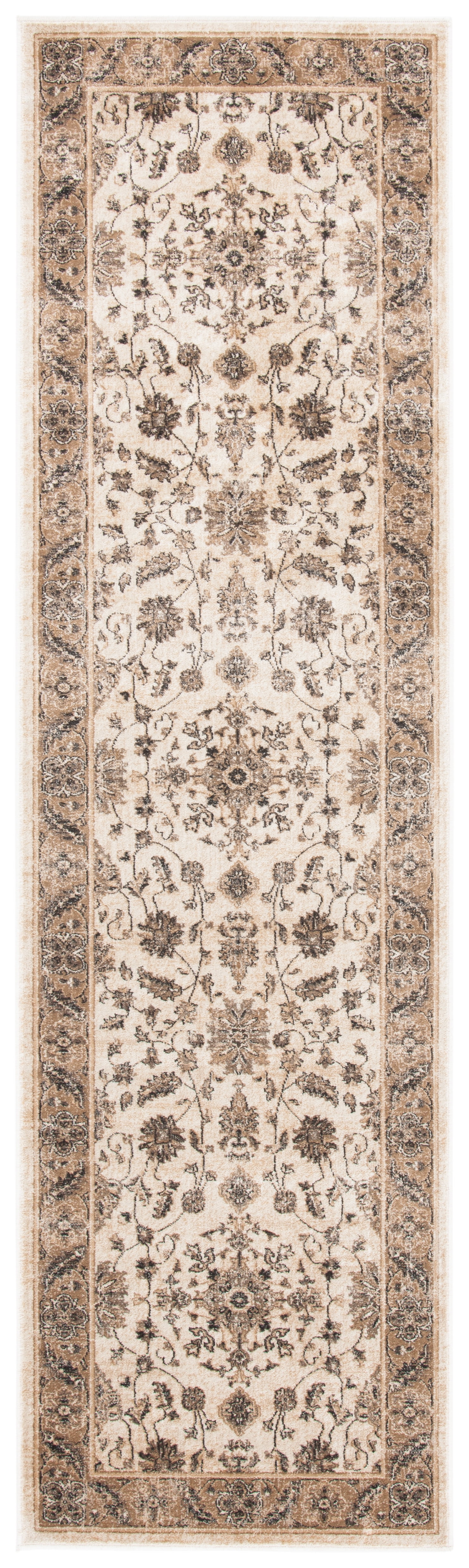 SAFAVIEH Vintage Ifrit Traditional Runner Rug, Stone/Caramel, 2'2