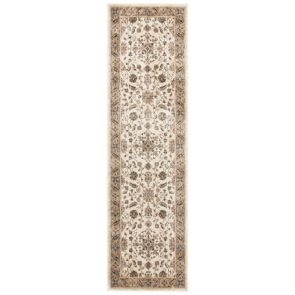 SAFAVIEH Vintage Ifrit Traditional Runner Rug, Stone/Caramel, 2'2" x 8'