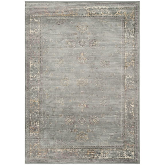 SAFAVIEH Vintage Jaxon Bordered Area Rug, Grey/Multi, 10' x 14'