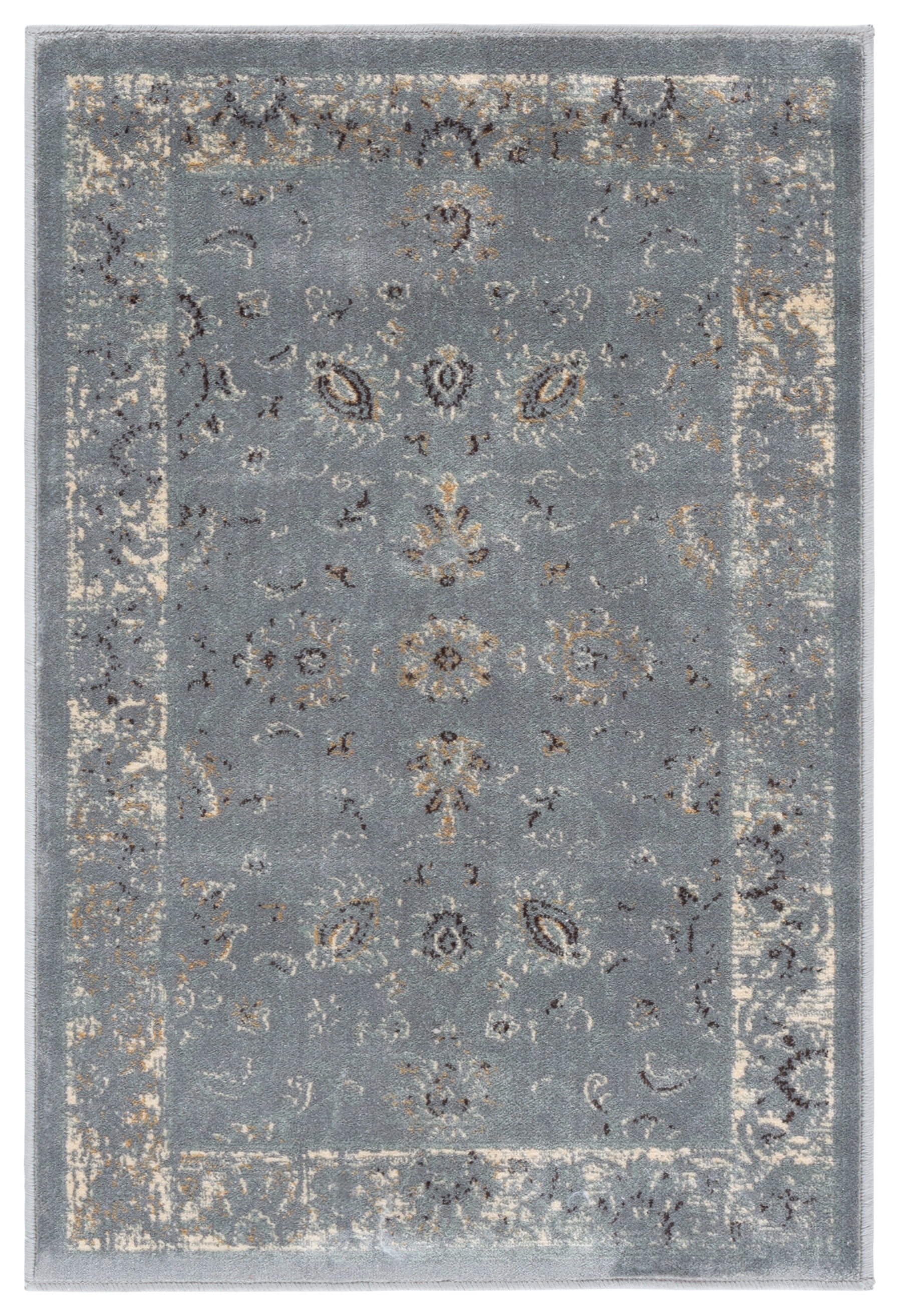 SAFAVIEH Vintage Jaxon Bordered Area Rug, Grey/Multi, 2'7" x 4'