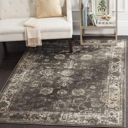 Safavieh Vintage Jaxon Bordered Area Rug, Soft Anthracite, 10' x 14'