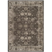 SAFAVIEH Vintage Jaxon Bordered Area Rug, Soft Anthracite, 7'6" x 10'6"
