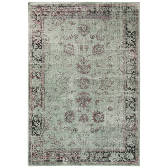 SAFAVIEH Vintage Jaxon Bordered Area Rug, Spruce/Ivory, 2' x 3'