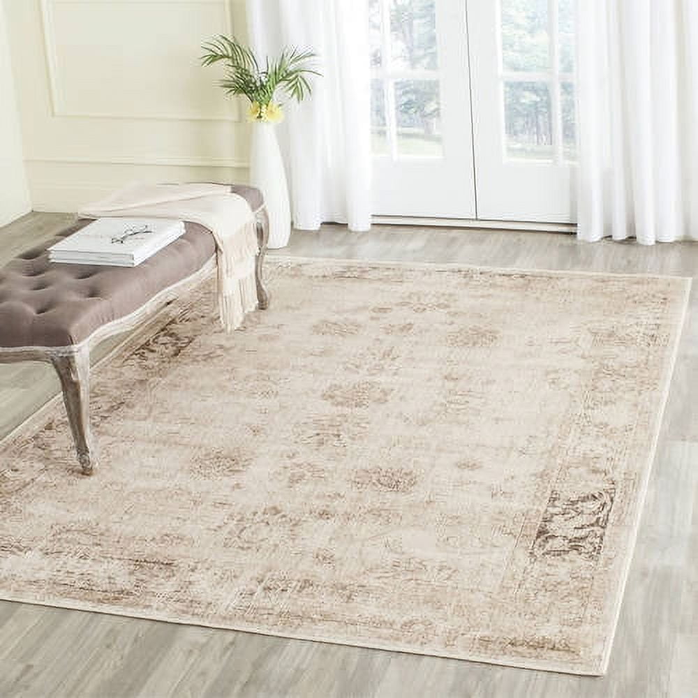 Vintage Stone Reversible Wool and Viscose Rug, 48" x 31"
