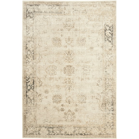 SAFAVIEH Vintage Jaxon Bordered Area Rug, Stone, 2' x 3'