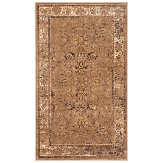 SAFAVIEH Vintage Jaxon Bordered Area Rug, Taupe, 4' x 5'7"