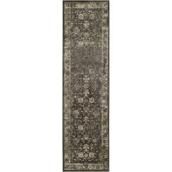 SAFAVIEH Vintage Jaxon Traditional Runner Rug, Soft Anthracite, 2'2" x 10'
