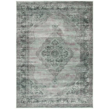 SAFAVIEH Vintage Kynaston Traditional Area Rug, Light Blue, 5'3" x 7'6"