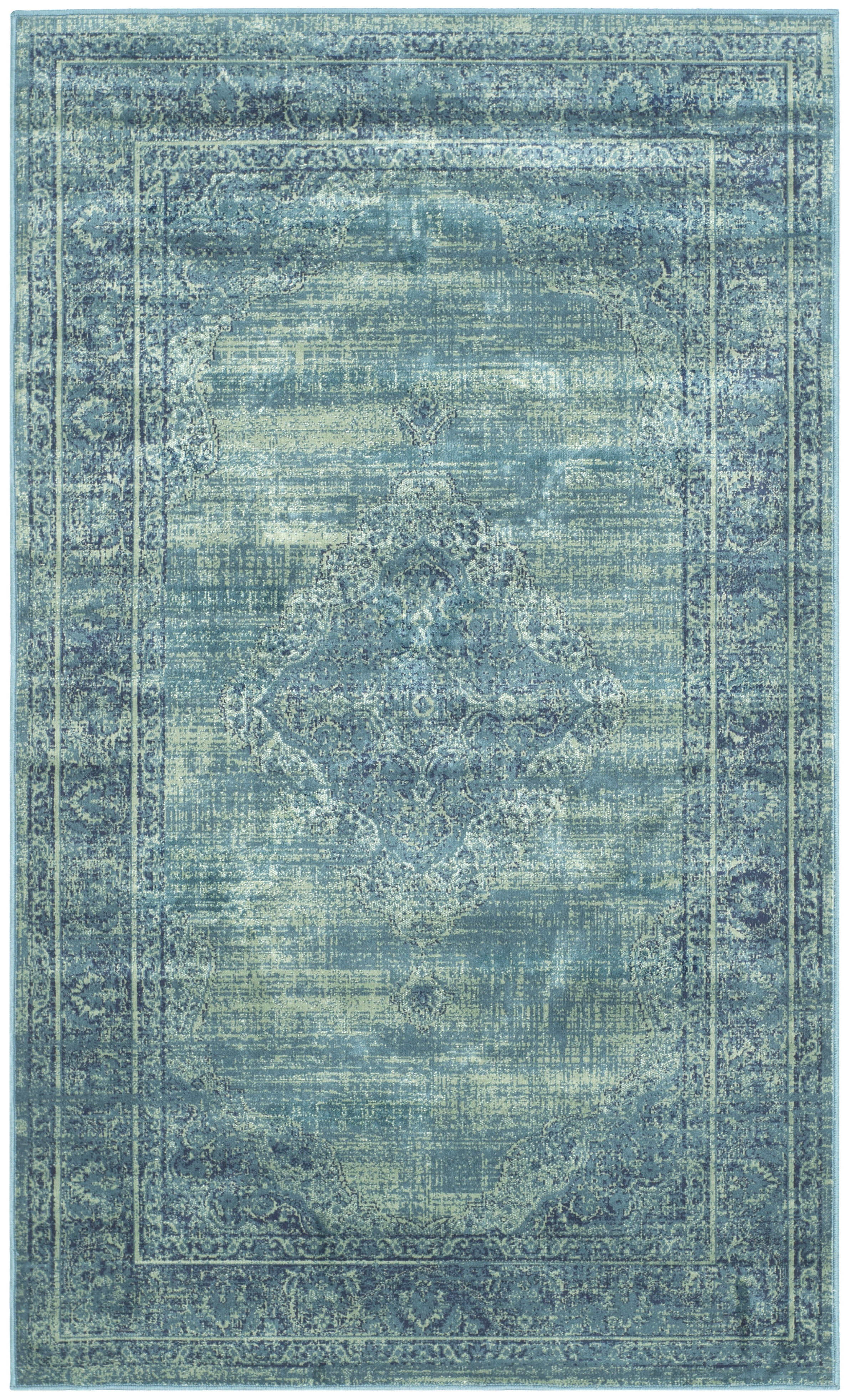 SAFAVIEH Vintage Kynaston Traditional Area Rug, Turquoise/Multi, 2' x 3'