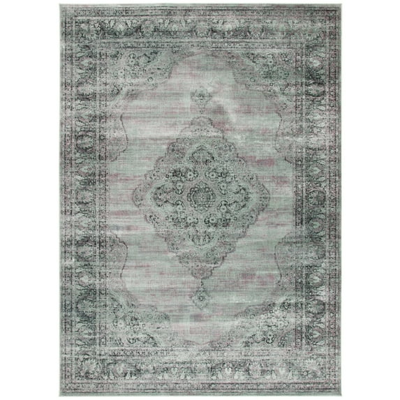 SAFAVIEH Vintage Kynaston Traditional Runner Rug, Light Blue, 2'2" x 10'