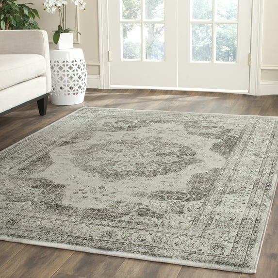 SAFAVIEH Vintage Lamont Traditional Area Rug, Grey/Multi, 4' x 5'7"