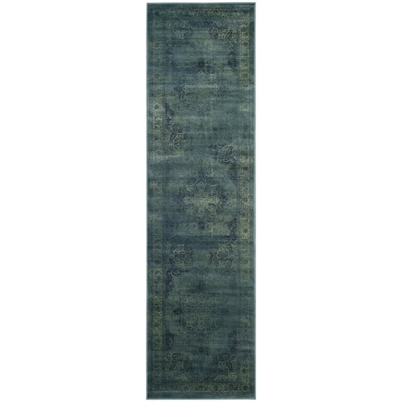 SAFAVIEH Vintage Lamont Traditional Runner Rug, Blue/Multi, 2'2" x 8'