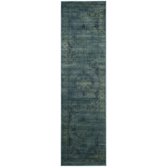 SAFAVIEH Vintage Lamont Traditional Runner Rug, Blue/Multi, 2'2" x 8'