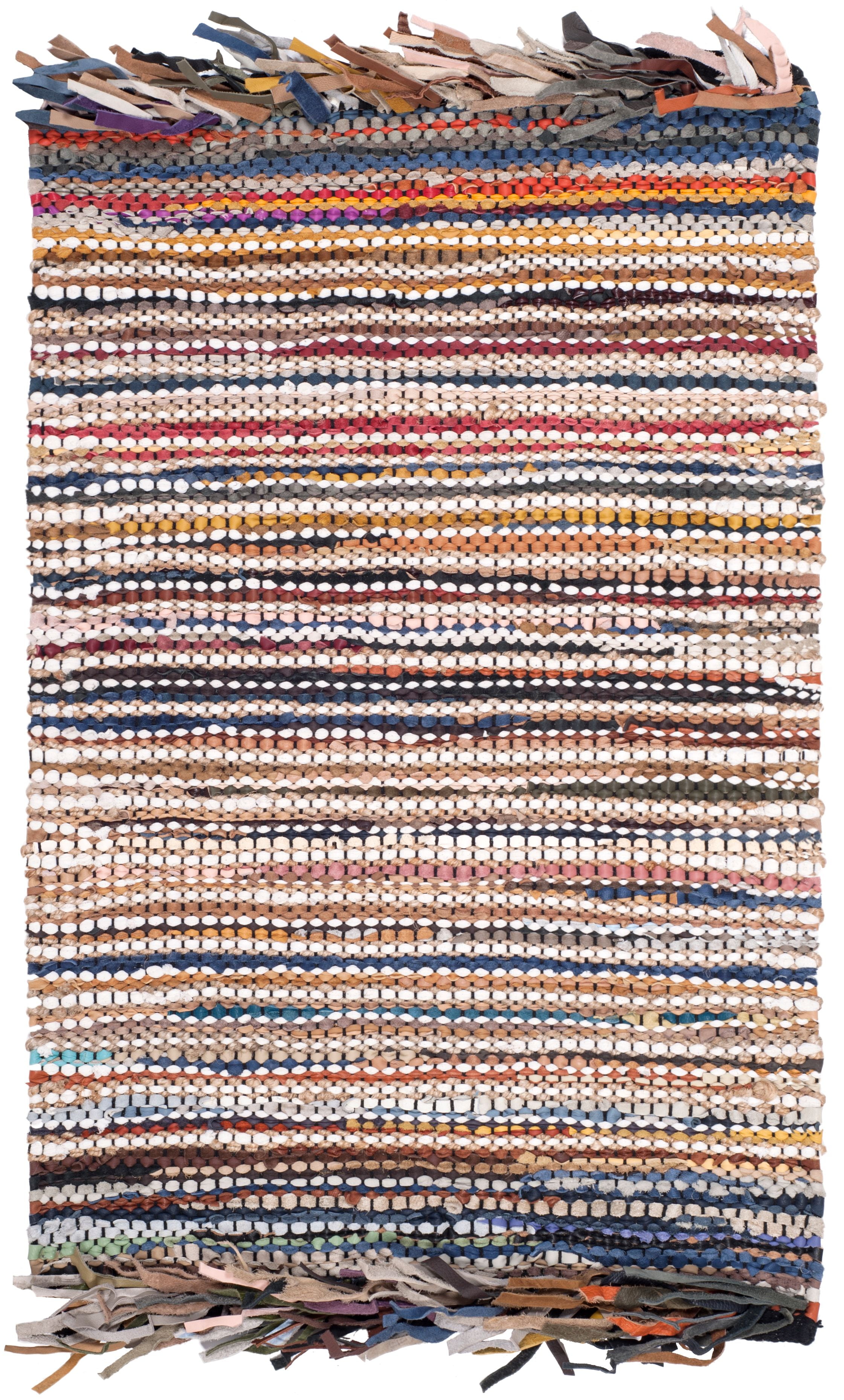 Safavieh Vintage Multi 4' x 6' Handmade Leather Area Rug