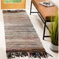 thumbnail image 1 of SAFAVIEH Vintage Leather Aaron Stripe Fringed Runner Rug, Multi, 2'3" x 9', 1 of 9