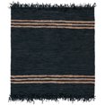 thumbnail image 1 of SAFAVIEH Vintage Leather Alexander Striped Area Rug, Black/Beige, 6' x 6' Square, 1 of 11