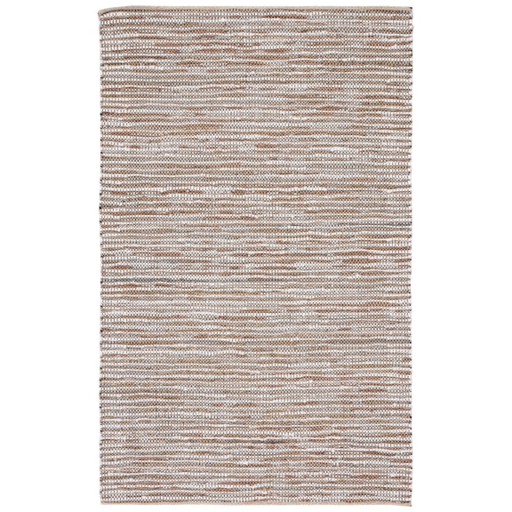 SAFAVIEH Vintage Leather Augustin Striped Area Rug, Beige/Ivory, 3' x 5'