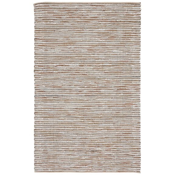 SAFAVIEH Vintage Leather Augustin Striped Area Rug, Beige/Ivory, 8' x 10'