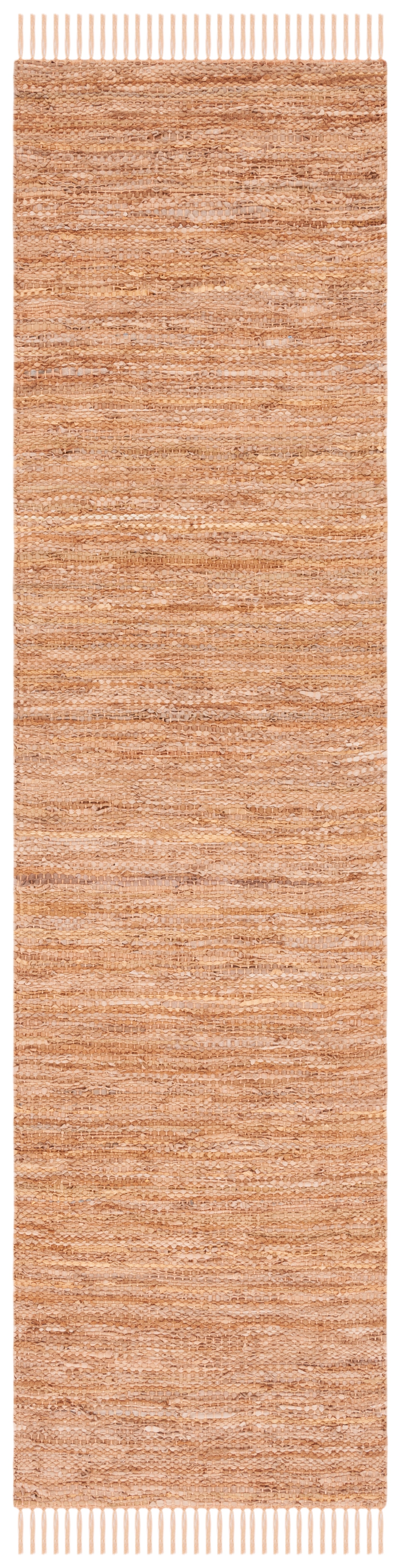 SAFAVIEH Vintage Leather Christal Solid Runner Rug, Light Gold, 2'3" x 9'