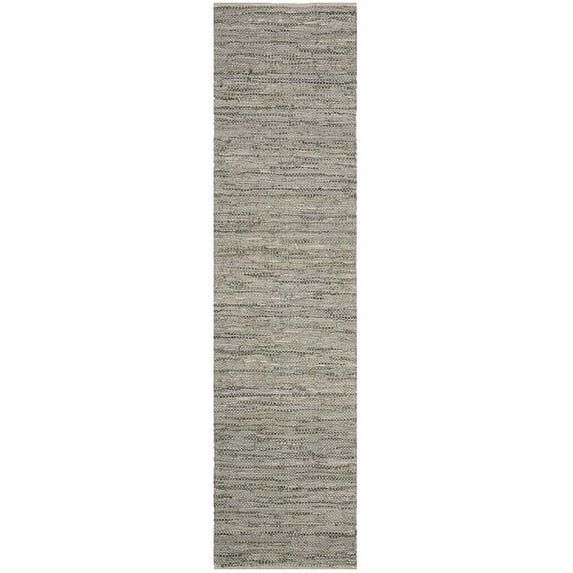 SAFAVIEH Vintage Leather Deemer Braided Abstract Area Rug, Beige, 2'3" x 4'